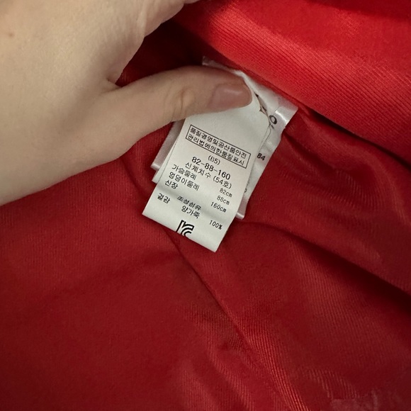 Red Lamb Leather Biker Jacket from Sandro - Brand New - Picture 8 of 10